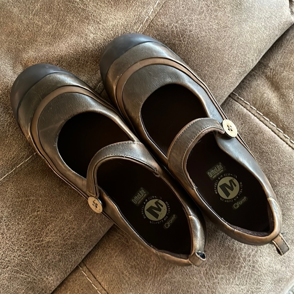 Merrell brown mary jane shoes